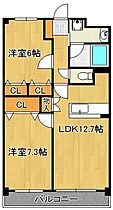 福岡県北九州市小倉南区中曽根6丁目（賃貸マンション2LDK・4階・58.80㎡） その2