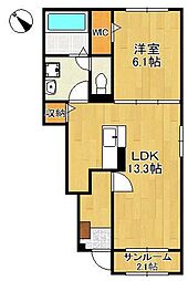 間取図画像 1LDK