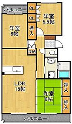 REZIA苅田D棟 2階/-