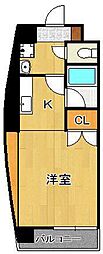 ジュネス壱番館 1Kの間取図画像