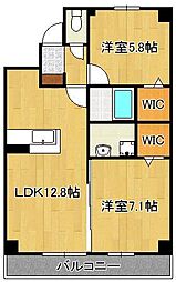 G-Stage苅田 2LDKの間取図画像