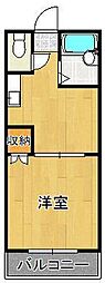 オアシス葛原 1Kの間取図画像