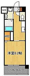ニューアンジュ 1Kの間取図画像