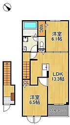 弥生桜II・A 2階