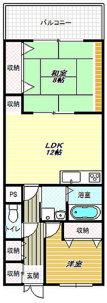 スミイチビル 305｜大阪府藤井寺市岡1丁目(賃貸マンション2LDK・3階・58.00㎡)の写真 その2