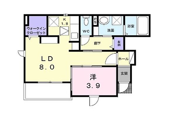 ハイツ桂V 102｜大阪府松原市東新町3丁目(賃貸アパート1LDK・1階・38.02㎡)の写真 その2