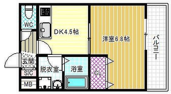 ステラウッド高鷲 ｜大阪府羽曳野市高鷲5丁目(賃貸アパート1DK・1階・30.15㎡)の写真 その2