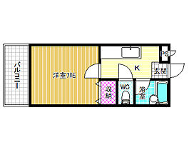 CASA　DE　TSUZUYAMADAI  ｜ 大阪府富田林市津々山台2丁目（賃貸マンション1K・1階・21.60㎡） その2