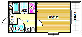 ネオシティ古市  ｜ 大阪府羽曳野市西浦1丁目（賃貸マンション1K・3階・25.71㎡） その2