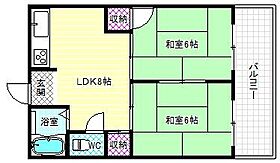 塔の本ハイツ  ｜ 大阪府柏原市法善寺3丁目（賃貸マンション2LDK・2階・46.00㎡） その2