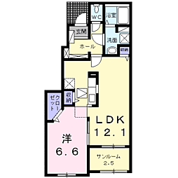 間取図画像 1LDK