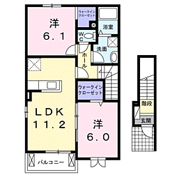 間取図画像 2LDK
