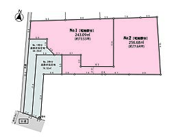 物件画像 逗子市桜山に建築条件なし2区画売地