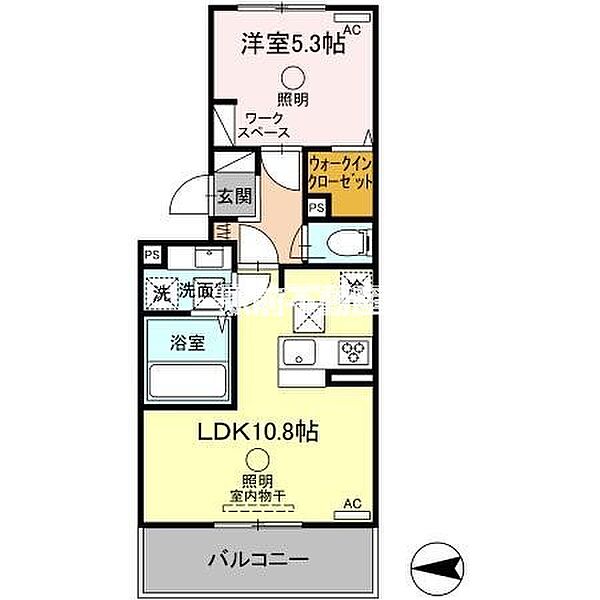 Fy-style Arao 105｜熊本県荒尾市荒尾(賃貸アパート1LDK・1階・39.74㎡)の写真 その2