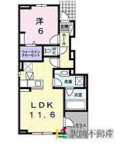 ビジュ・リアンＢ 104 ｜ 熊本県玉名郡長洲町長洲2847-1-2（賃貸アパート1LDK・1階・44.82㎡） その2