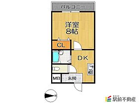 DINKS大牟田 202 ｜ 福岡県大牟田市本町3丁目3-10（賃貸マンション1K・2階・28.20㎡） その2