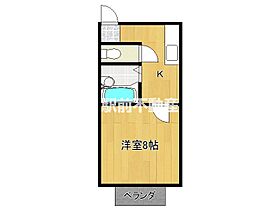 サンS 301 ｜ 福岡県大牟田市栄町1丁目6-1（賃貸アパート1K・3階・26.60㎡） その2