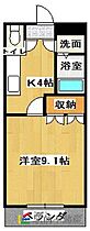 エクセルハイム岩ケ下 102 ｜ 福岡県大牟田市歴木1378-2（賃貸アパート1K・1階・30.41㎡） その2