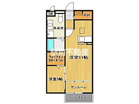 ラルジュ　ガーデン　I 101 ｜ 福岡県大牟田市大字久福木84-1（賃貸アパート1LDK・1階・36.79㎡） その2