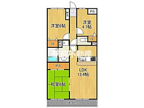 コアマンション中友 303 ｜ 福岡県大牟田市中友町2番地6（賃貸マンション3LDK・3階・65.22㎡） その2