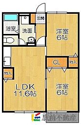 間取図画像 2LDK