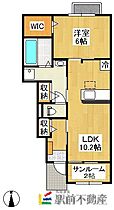 福岡県大牟田市三里町2丁目6-3（賃貸アパート1LDK・1階・47.66㎡） その2