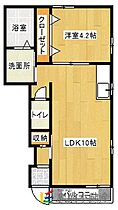 プールス天領 104 ｜ 福岡県大牟田市天領町2丁目52（賃貸アパート1LDK・1階・37.76㎡） その2