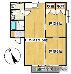 間取図画像 2LDK