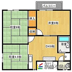 ひまわり壱番館 3DKの間取図画像