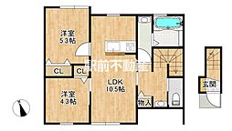 間取図画像 2LDK