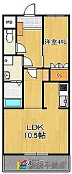 リヴィール・ワン 1LDKの間取図画像