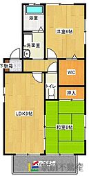ピュア・ザ・タクマ 2LDKの間取図画像
