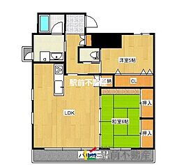 タワーマンション・シーザリオン 2LDKの間取図画像