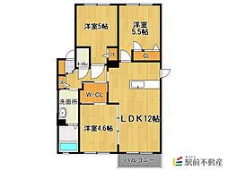 ローゼン 3LDKの間取図画像