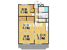 グラース蔵上弐番館 402 ｜ 佐賀県鳥栖市蔵上1丁目212（賃貸マンション3LDK・4階・65.05㎡） その2