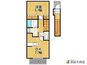 シャルマンヒロ参番館 204 ｜ 佐賀県鳥栖市あさひ新町834-62-2（賃貸アパート1DK・2階・35.44㎡） その2