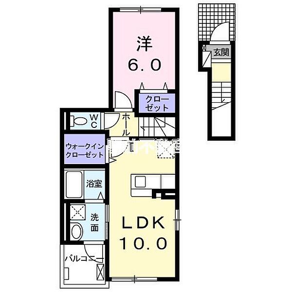 グラン・ソレイユ 201｜佐賀県鳥栖市儀徳町(賃貸アパート1LDK・2階・44.88㎡)の写真 その2