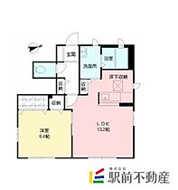 ブラシェ元町 101 ｜ 佐賀県鳥栖市元町1139-3（賃貸アパート1LDK・1階・51.51㎡） その2