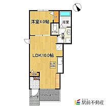 ソレイユ 104 ｜ 佐賀県鳥栖市宿町1100-4（賃貸アパート1LDK・1階・32.44㎡） その2