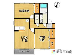 間取図画像 2LDK