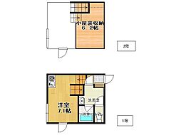 Ruhe 1階1Kの間取り
