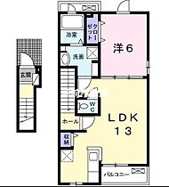 福岡県久留米市田主丸町田主丸1050-2（賃貸アパート1LDK・2階・46.90㎡） その2