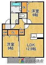 グランド・コートB棟 207 ｜ 福岡県朝倉市来春288（賃貸アパート2LDK・2階・57.93㎡） その2