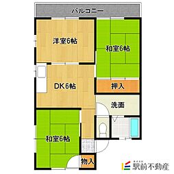 間取図画像 3DK
