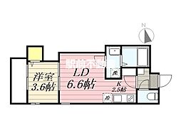 (仮称)Cherim西鉄久留米IV 1LDKの間取図画像