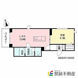 グレースランド日吉 1LDKの間取図画像