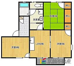 ちろりん村C 3DKの間取図画像
