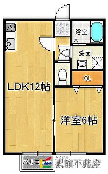 メゾン・ド・ユニオン 106｜福岡県久留米市津福本町(賃貸アパート1LDK・1階・40.00㎡)の写真 その2