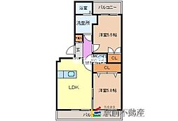 サンシャイン・ステート 2LDKの間取図画像