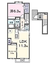 フランメゾンII 203 ｜ 福岡県久留米市善導寺町飯田770-1（賃貸アパート1LDK・2階・50.74㎡） その2